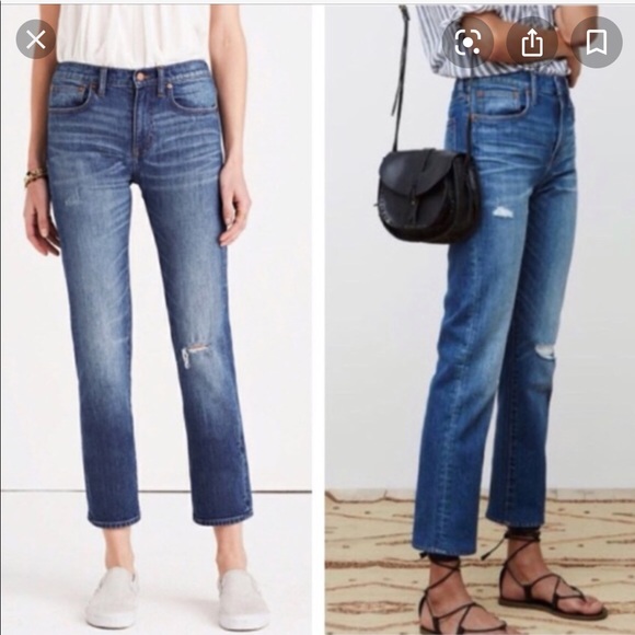 Madewell Denim - MADEWELL Straight Crop Jeans